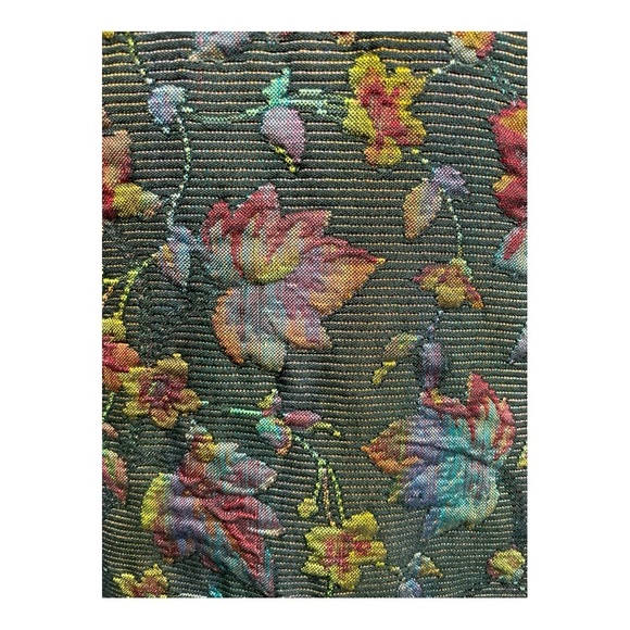 M.D.L. New York Ladies Brocade/Lined Jacket w/ Four Frog Closures - size L - Picture 8 of 9